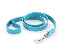 QIUMING 1 Uds Correa para Perro de Cuero de Color sólido Correas de Entrenamiento para Caminar para Mascotas para Perros pequeños medianos Grandes Gato en Collar y arnés 120cm