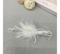 QIUMING 2 broches de Plumas de Avestruz para Mujer, Bonitos Accesorios para el Cabello, broches de Ramillete para Abrigos, Accesorios para Mujer, Broche de Bola de Pelo de Plumas Reales