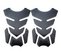 QIUMING 2 piezas Adhesivo protección goma depósito moto Adhesivo para tapa de depósito de combustible Protector Universal de La Almohadilla del Tanque de La Motociclet para Motocicleta (Negro)