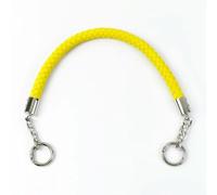 QIUMING 2 Piezas Asas Cortas de Cuerda Trenzada de Cuero sintético para Bolso, Bandolera, cinturón, Desmontable, Bricolaje 30-60 cm