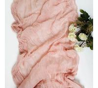QIUMING 4 Piezas Camino de Mesa de Gasa de Gasa Color Burdeos, Semitransparente, para Bodas, Fiestas y Eventos Festivos