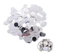 QIUMING - Lentejuelas (250 g, 30 mm, lentejuelas de 30 mm, corte de lentejuelas, bandas brillantes, grandes, planas, redondas, para coser para bordado, apliques de punto de ropa, artesanía y adorno