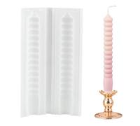 QIUMING molde de silicona para velas largas Molde Giratorio para Velas Molde de Vela Giratorio en Espiral Fácil de desmontar para Hacer Cena a la Luz de las Velas Decoración del Hogar(calabaza)