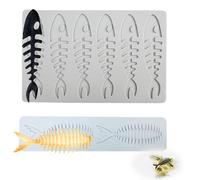 QIUMING moldes de Encaje para Fondant Molde Encaje Fondant Molde de Encaje de Pastel moldes de Fondant de Encaje Moldes de Encaje para Decoración de Tartas y Pasteles (Hueso de Pescado)