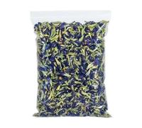 QIUMING Orquídea Mariposa Natural, Flores secas, Guisante de Mariposa Azul, para aromaterapia, Velas, jabón, artesanía.