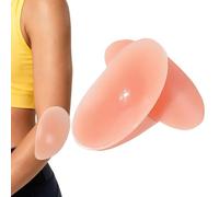 QIUMING Protección para Patinaje Coderas con Relleno de Silicona Almohadillas de Codo Autoadhesivo Adecuado para Baile, Skateboard, Scooter, fútbol, Voleibol, esquí (Color de Piel, L)