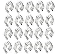 QIUMING T8 20 Clip de tubo fluorescente Soporte de tubo de luz LED para exteriores para evitar luz, cobertizo de agua, almacenamiento en garaje