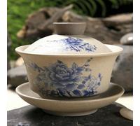 QIUMING Tetera de Kung Fu, cerámica, Arcilla, Taza de té, Juego de té Tradicional Hecho a Mano Gaiwan clásico