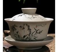 QIUMING Tetera de Kung Fu, cerámica, Arcilla, Taza de té, Juego de té Tradicional Hecho a Mano Gaiwan clásico