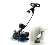 QIUNAOZI Fregadora de Suelos eléctrica, fregadora de Suelos Comercial con Operador a pie, eficiencia de Trabajo (12000 pies²/h), Tiempo de Trabajo (2 Horas), Adecuada para hoteles/supermercados White