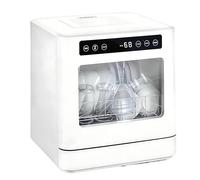 QIUNAOZI Lavavajillas De Sobremesa, 4 Programas De Limpieza, Capacidad para 8 Tazones Y Platos, Función De Alta Temperatura Y Secado Al Aire, 75 °C/167 °F, Apto para 2 A 4 Personas