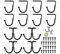 Qiundar Colgador para Tazas, 12 Piezas Soporte Tazas Colgante con Tornillo Taza de Café Ganchos Organizador-Tazas Debajo del Gabinete Cocina Almacenamiento Ganchos para Taza Utensilios de Cocina