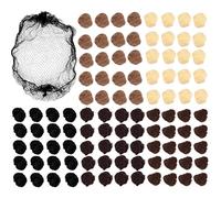 Qiundar Redes Invisibles para el Cabello 100pcs Redecilla Moño Ballet Niña Redecilla Nylon para Camarera Enfermera Bailarinas Azafatas de Línea Aérea