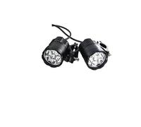 QIUSHIBO Faros Auxiliares De Moto 1 Juego de luz auxiliar 60W, faro delantero for motocicleta, grupo línea Flash y conjunto relé(Yellow)