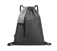 QIUSHIBO Mochila Cuerdas Mochilas ligeras con cordón, modernas y casuales, for deportes, escolares, de viaje playa, for hombres mujeres(A-Gray)