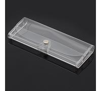 qiuxiaoaa Elegante Gafas de Sol Transparentes Gafas de Sol Estuche Blando Caja Protector portátil Soporte Clip Transparente Caja Plástico