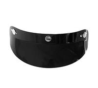 qiuxiaoaa Hot Universal 3 Snap Visor Face Shield Lens para Cascos de Motocicleta Open Face Helmet Brim Black