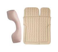 QIUYMGFG Colchón De Aire para Colchón de Camping para Coche, colchón de Aire portátil para Viaje, colchón Inflable para Cama de Coche con 2 Almohadas para Exteriores(One Size Beige)