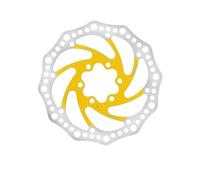 QIUYMGFG Disco de Freno R6 MTB 140 160 180MM Bicicleta de montaña Rotor de Pinza mecánica hidráulica para Bicicleta Vtt BMX Carretera(R6 140 Gold)