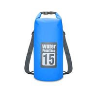QIUYMGFG Dry Bag Bolsa Seca Impermeable de PVC para Deportes al Aire Libre, Bolsa de Almacenamiento para Canoa, Kayak, Rafting, natación, Kit de Viaje, Mochila Mochila Impermeable para(Sky Blue,15L)