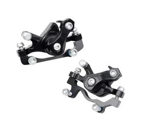 QIUYMGFG Freno de Tambor de Banda Trasera Freno de Disco de Bicicleta, Pinza de Freno de Disco de tracción de Cable mecánico, Accesorios para Scooter Freno de Tambor para Bicicleta(Front-Rear Brake)