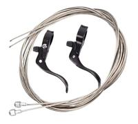 QIUYMGFG Freno de Tambor de Banda Trasera Palancas de Freno para Bicicleta de Carretera, Piezas de piñón Fijo de 22,2mm y 31,8mm, Mango de Freno, 1 par Freno de Tambor para Bicicleta(22.2 and Wire)