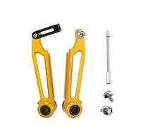QIUYMGFG Freno de Tambor de Banda Trasera Pinza de Freno de Bicicleta de aleación de Aluminio, Plegable, Ultraligera, con Freno en V, Larga y Corta Freno de Tambor para Bicicleta(Golden)