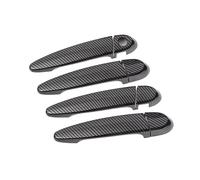 QIUYMGFG Moldura exterior con adhesivo impreso en fibra de carbono para BMW X5 (2008-2013). Incluye cubierta para manija de puerta.