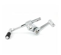 QIUYMGFG Pedal Cambio Palanca Ajuste para BMW R18 motocicleta delantera trasera ajustable talón punta palanca de cambios(Chrome)
