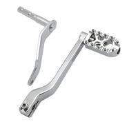 QIUYMGFG Pedal Cambio Palanca Pedal de cambio de marchas delantero con punta y talón, CNC, compatible con Harley Softail, Heritage, Breakout 114, Street, Fat Bob, Fat Boy y Low(Chrome)