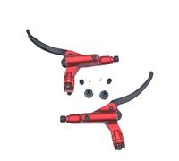 QIUYMGFG Piezas de reparación de manija de Palanca de Freno de Disco hidráulico de Aceite Mineral para Bicicleta MTB, Negro y Rojo para 2 y 4 pistones(RedPair)