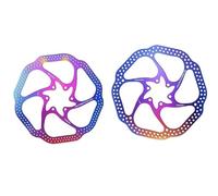 QIUYMGFG Rotor de Freno HS1 de 160mm y 180mm, Rotor de Bicicleta de montaña, 6 Blots, Disco de Rotor de Freno de Bicicleta Apto para Sram y Shimano(HS1-160mm-180mm-Galv)