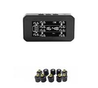 QIUYMGFG Sistema de monitoreo de presión de neumáticos TPMS para automóvil 6/8/10 sensores, Alarma de presión y Temperatura de neumáticos en Tiempo Real.(K23-10 Sensors)