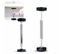 Qivine 2 Piezas Puntales Extensibles Pequeños Ajustable, Soportes de Puntal Telescopico Extensible, Antideslizante Elevación de Gabinete, Armarios Carga Máxima de 300 kg (28-42cm)