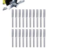 Qivine 20 Piezas Diamante Motosierras Afilador, 4mm Motosierras Afilar Cabezal Alta Dureza Diamante Motosierras Afiladores Herramienta para Molienda Pulido Grabado