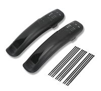 Qivine 2Pcs Guardabarros Bicicleta de Montaña, Universales Accesorios Bicicleta Carretera 26-29 Pulgadas, Guardabarros MTB Trasero con 12 Bridas