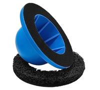 Qivine Amoladora de Cubos de Aluminio, 150mm de Lijadora de Cubo de Rueda, Abrasivo Ollas de Disco de Limpieza para Coche, Cambio de Neumáticos (A)