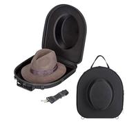 Qivine Caja de Sombrero con Tapa, con Bandolera & Asa, EVA Rígida | Caja de Almacenamiento de Sombreros, Sombrero Caixas Arrumação Cajas Almacenaje para Mujeres y Hombres