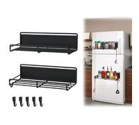 Qivine Organizador Especias Cocina, 2 Piezas Magnéticos Especiero Estante Organizador Cocina para Frigorífico, Especiarias Spice Rack Organizer