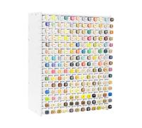 Qivine Organizador Rotuladores 180 Huecos, PVC Grueso Duradero - Slots Independientes + Separadores Ajustables, Portalápices Estable para Almacenar Rotuladores, Bolígrafos y Materiales de Arte