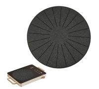 Qivine Protector Placa Induccion Redonda Fibra de Vidrio Siliconada, Antideslizante y Evitar Arañazos, 28 cm Protector de Placa de Induccion Reutilizable, Ideal para placas de inducción