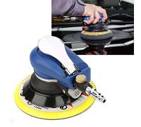 Qivine Pulidora Coche, Neumática Lijadora Madera Orbital Electrica de Mano, Excéntrica Lijadora Excentrica Rotorbital Doble Acción, Pulidora Orbital Coche de 6 Pulgadas
