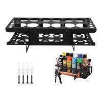 Qivine Soporte para Botellas de Spray, Organizador Herramientas Pared para Guardar Botes, Soporte para Botes de Spray Guardar los Botes de Aceite o Spray en tu Taller