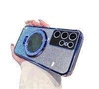 QIWEIQING Compatible con Funda para Samsung Galaxy S25 Ultra Carga Inalámbrica Case Protección Grado Militar A Prueba de Golpes Resistente a Arañazos Carcasas para Galaxy S25 Ultra. Blue DSZ