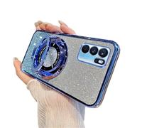 QIWEIQING Compatible con mag-Safe Funda para OPPO Reno 6 Pro 5G Carga Inalámbrica Case Protección Grado Militar A Prueba de Golpes Resistente a Arañazos Carcasas para OPPO Reno 6 Pro 5G. Blue DS