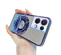 QIWEIQING Compatible con mag-Safe Funda para OPPO Reno 8 Pro 5G Carga Inalámbrica Case Protección Grado Militar A Prueba de Golpes Resistente a Arañazos Carcasas para OPPO Reno 8 Pro 5G. Blue DS