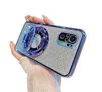 QIWEIQING Compatible con mag-Safe Funda para Redmi Note 10 4G Carga Inalámbrica Case Protección Grado Militar A Prueba de Golpes Resistente a Arañazos Carcasas para Redmi Note 10 4G. Blue DS