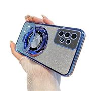 QIWEIQING Compatible con mag-Safe Funda para Samsung Galaxy A52S 5G Carga Inalámbrica Protección Grado Militar A Prueba de Golpes Resistente a Arañazos Carcasas para Galaxy A52 4G / 5G. Blue DS