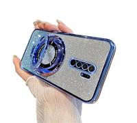 QIWEIQING Compatible con mag-Safe Funda para Xiaomi Redmi 9 Carga Inalámbrica Case Protección Grado Militar A Prueba de Golpes Resistente a Arañazos Carcasas para Xiaomi Redmi 9. Blue DS