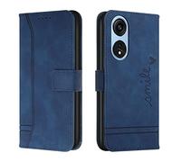 QIWEIQING Compatible con OPPO Reno 8T 5G Funda Amor Mariposa En Relieve PU Cuero Premium Carcasa Flip Tarjeta Billetera Magnetic Soporte Caso para OPPO A1 Pro/Reno 8T 5G. Blue HX